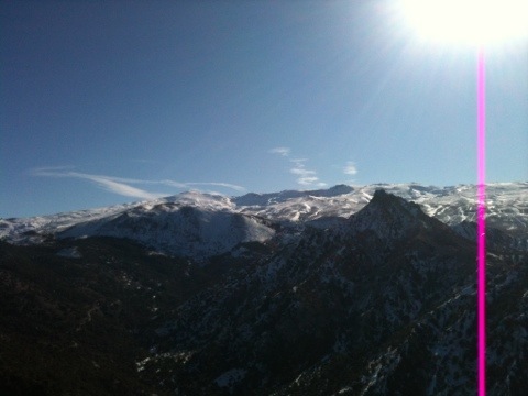 Sierra nevada desde pico de la carne